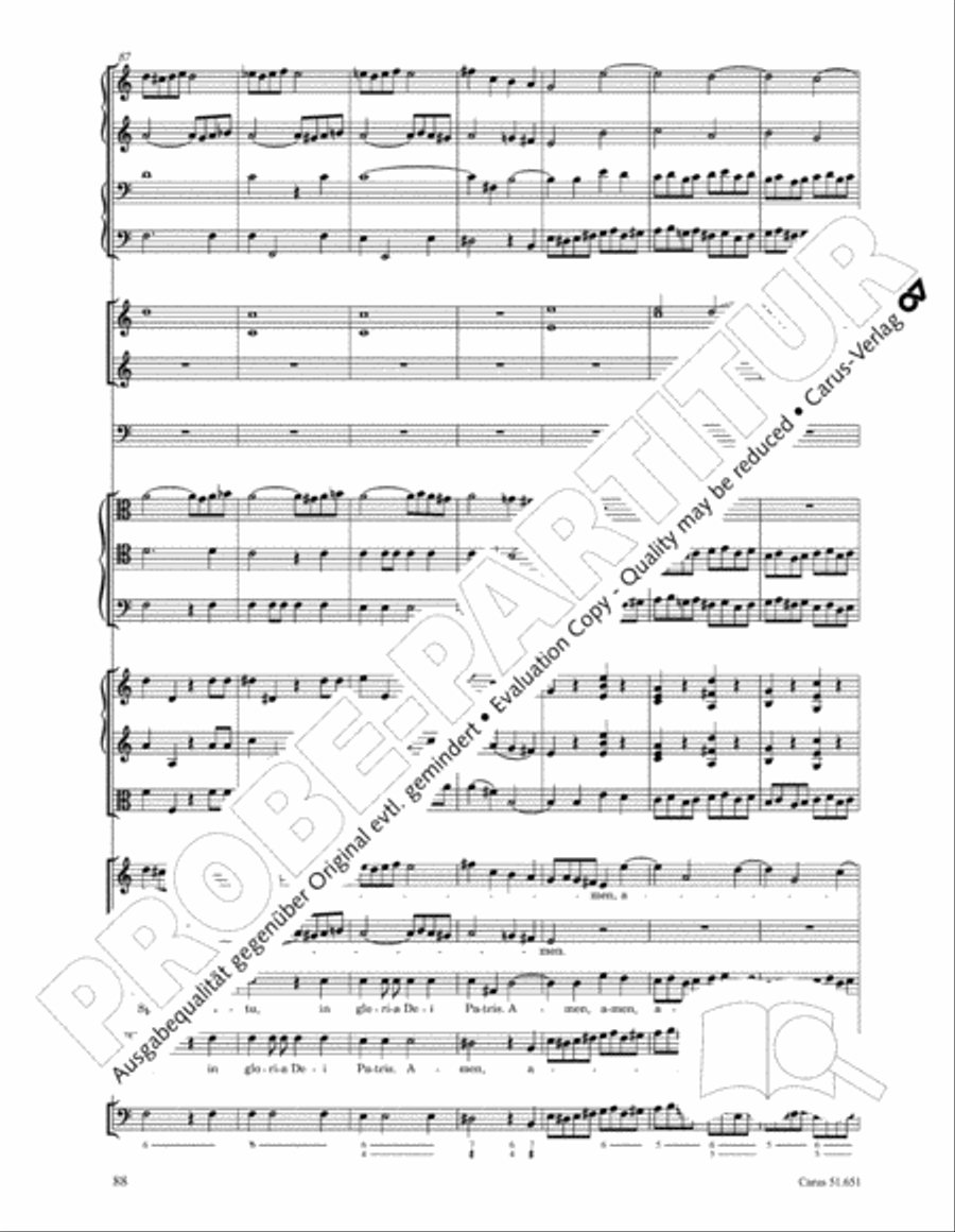 C Minor Mass, K. 427 (Missa in c KV 427) 4-Part scores gallery preview page 104