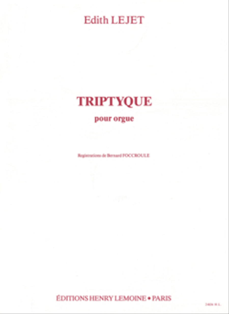 Triptyque Organ scores gallery preview page 1