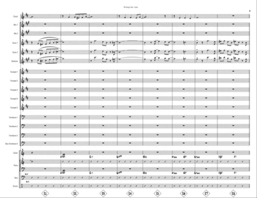 The Song Is You Large Ensemble scores gallery preview page 3