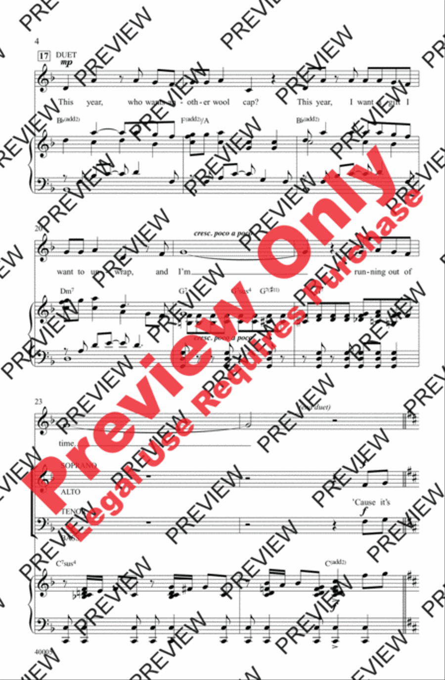 Counting Down to Christmas - SoundTrax CD (CD only) Choir scores gallery preview page 4