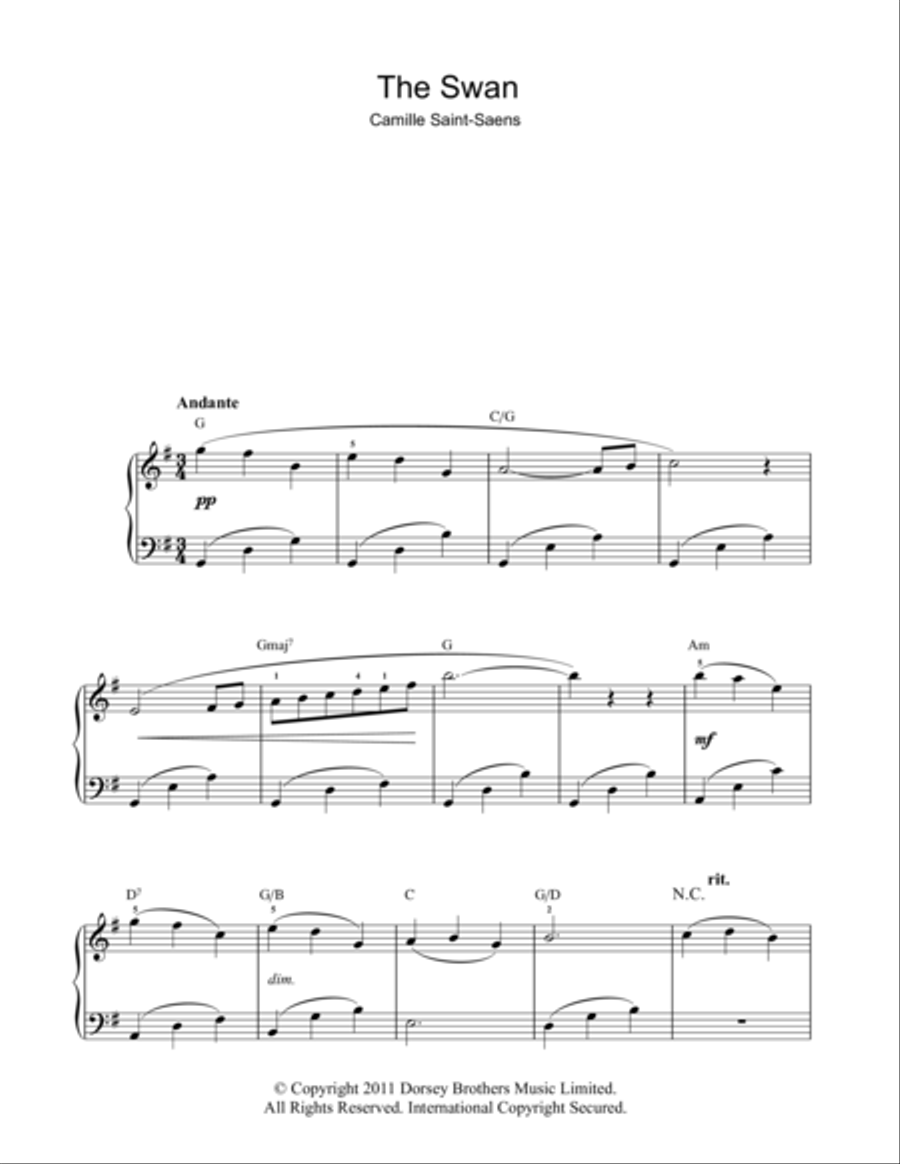 The Swan Voice scores gallery preview page 1