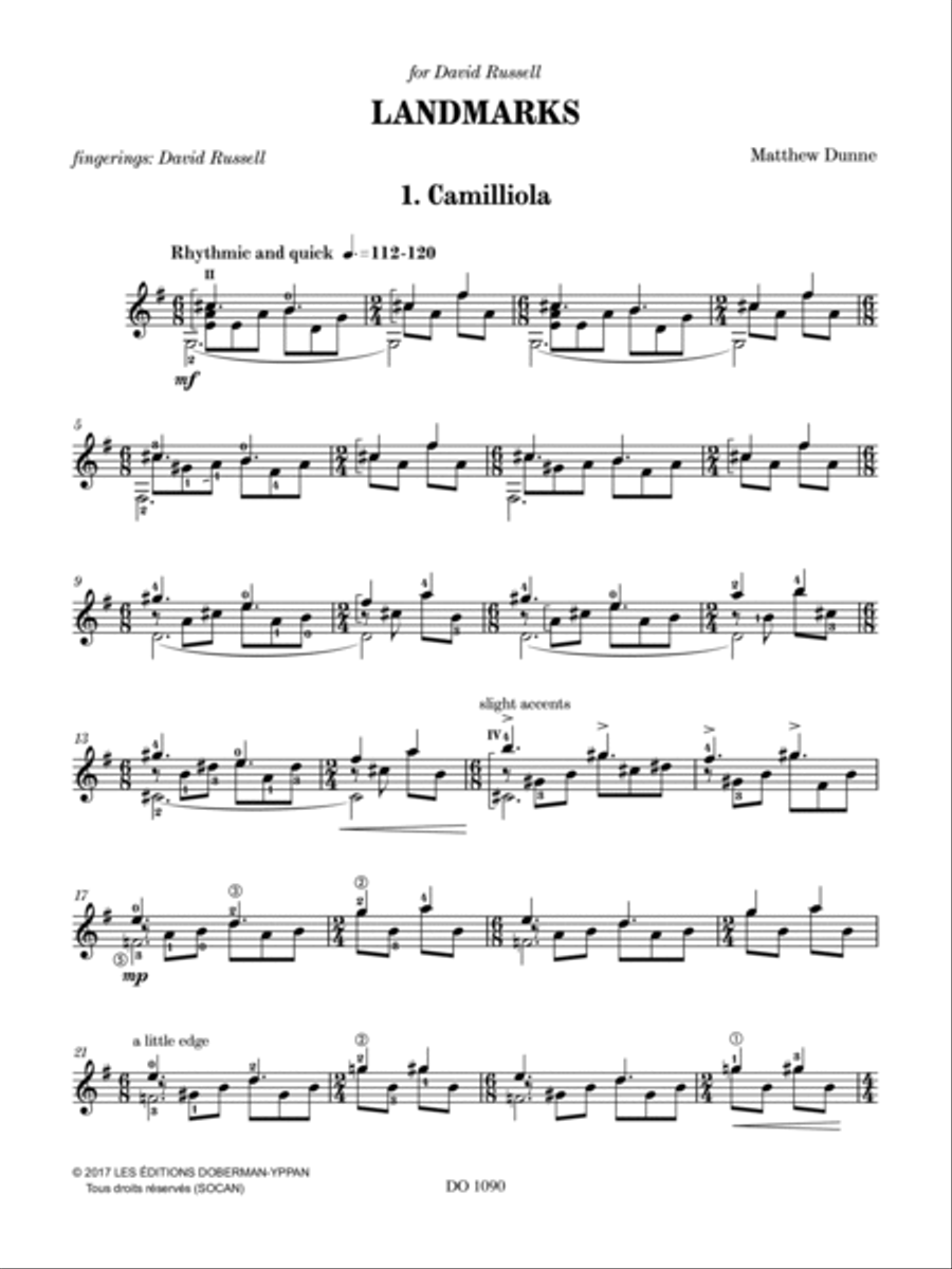 Landmarks Classical Guitar scores gallery preview page 2