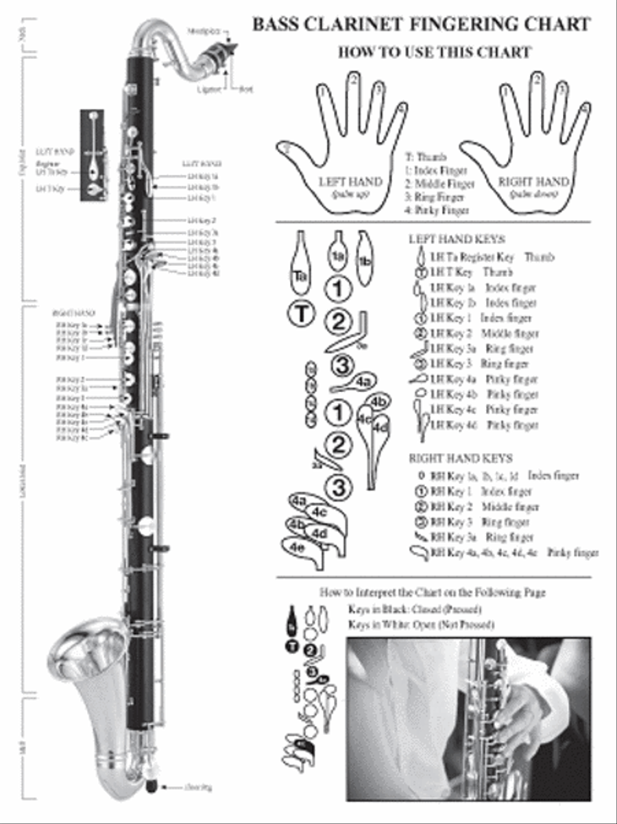 Basic Fingering Chart for Bass Clarinet