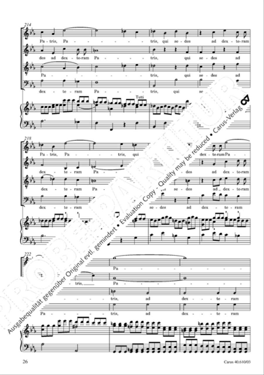 Theresienmesse in B 4-Part scores gallery preview page 27