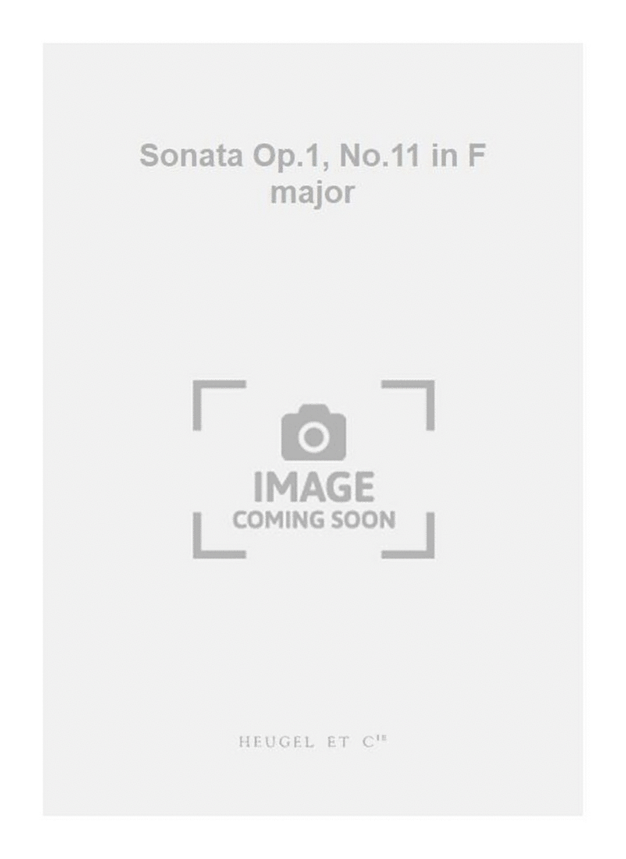 Sonata Op.1, No.11 in F major