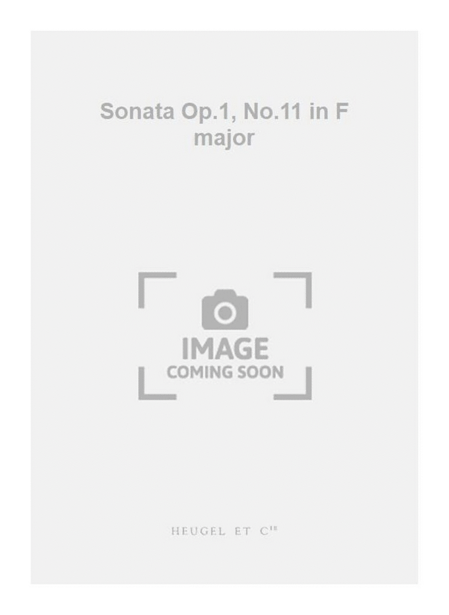 Sonata Op.1, No.11 in F major Recorder scores gallery preview page 1