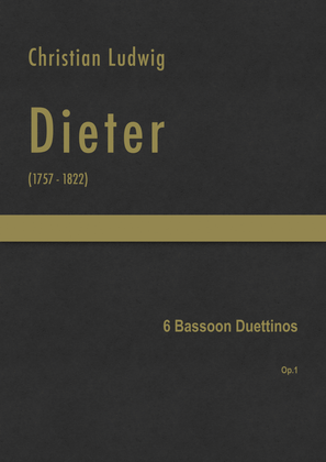 Dieter - 6 Bassoon Duettinos, Op.1