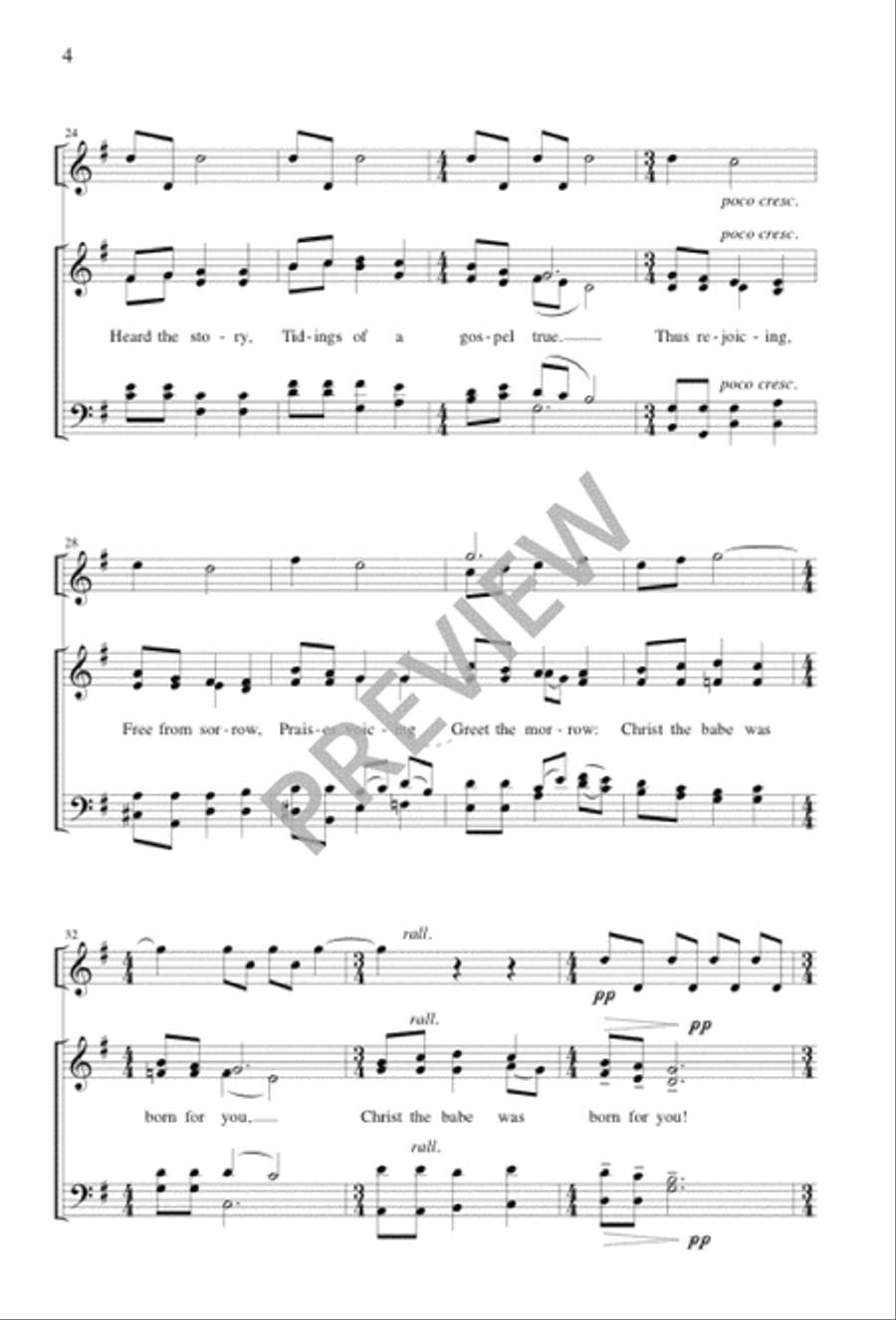 Infant Holy Infant Holy 4-Part scores gallery preview page 4