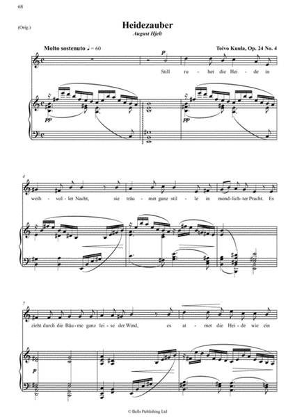 Heidezauber, Op. 24 No. 4 (Original key. A minor)