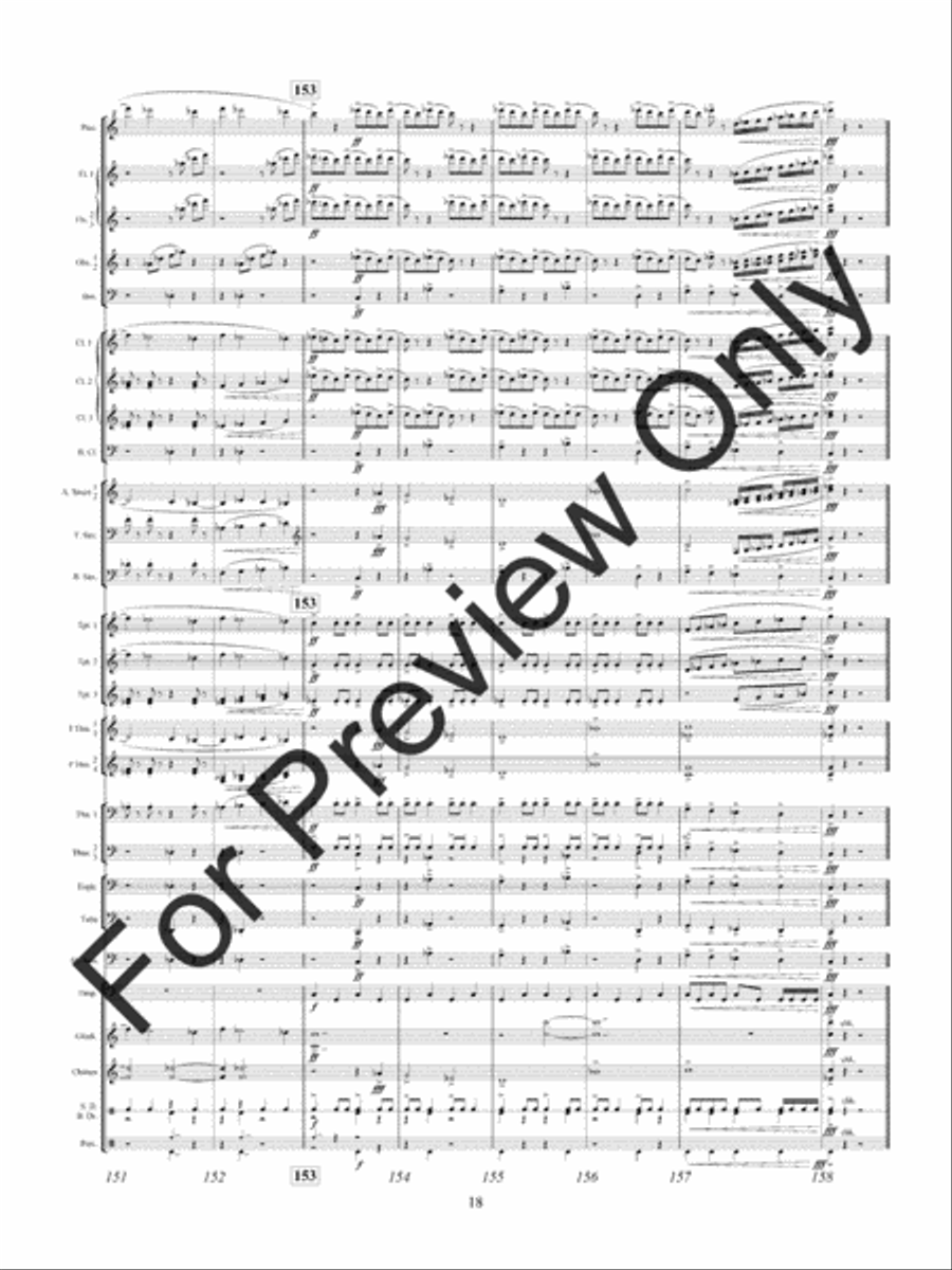 Shards Of Glass Concert Band scores gallery preview page 21