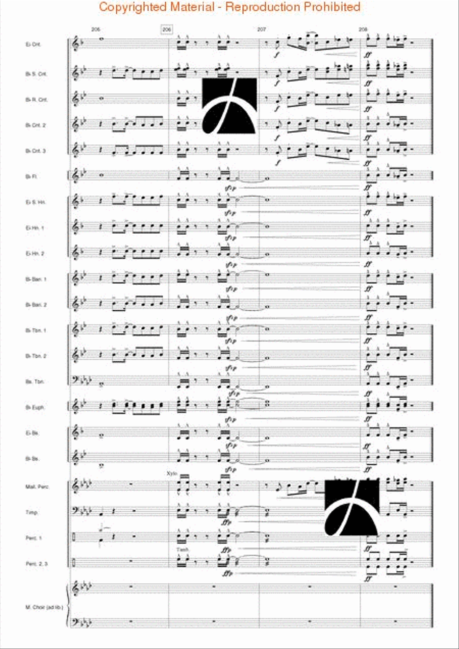 Pacific Dreams Concert Band scores gallery preview page 40
