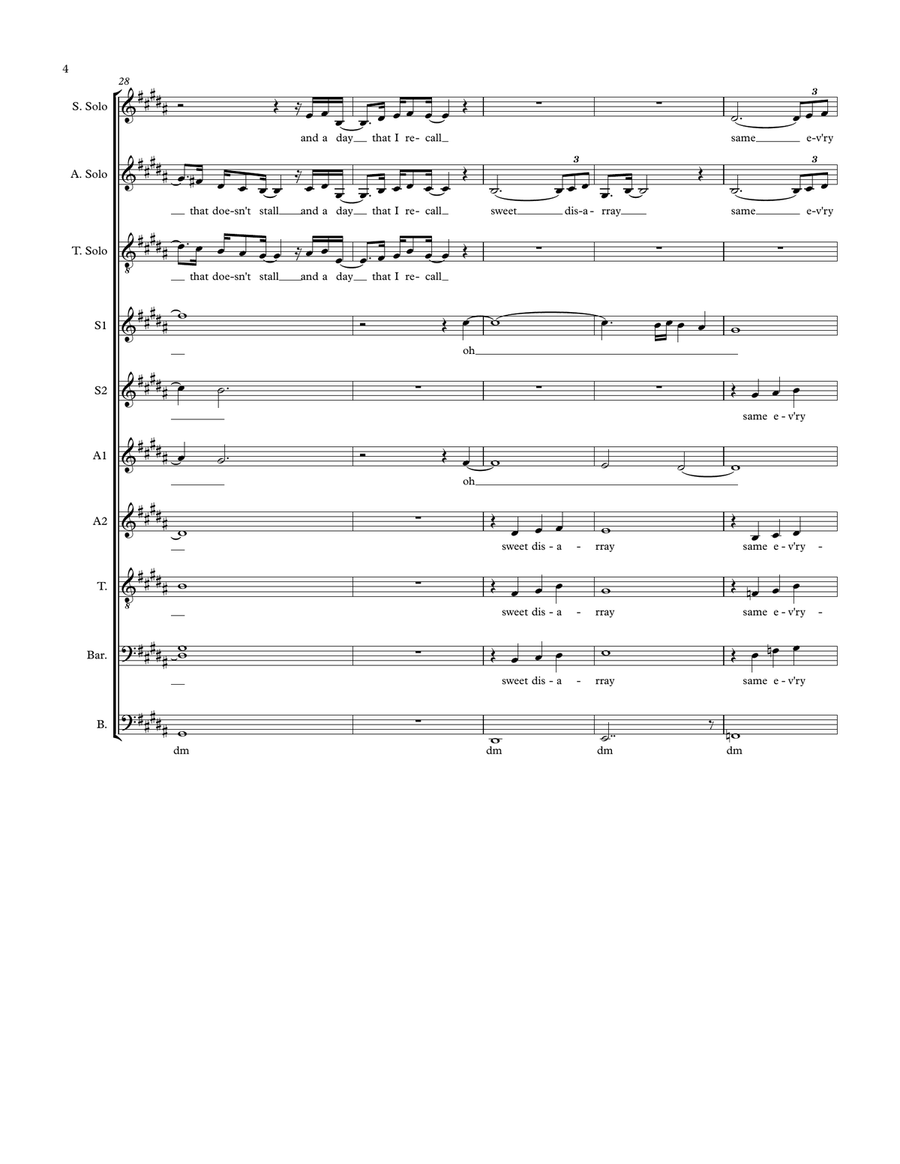 Sweet Disarray 4-Part scores gallery preview page 4