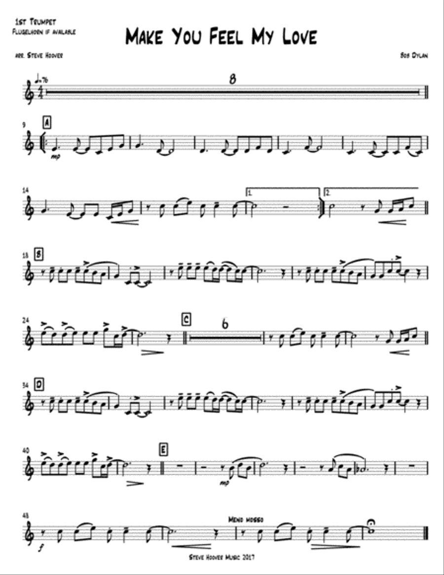 Make You Feel My Love Brass Ensemble scores gallery preview page 5