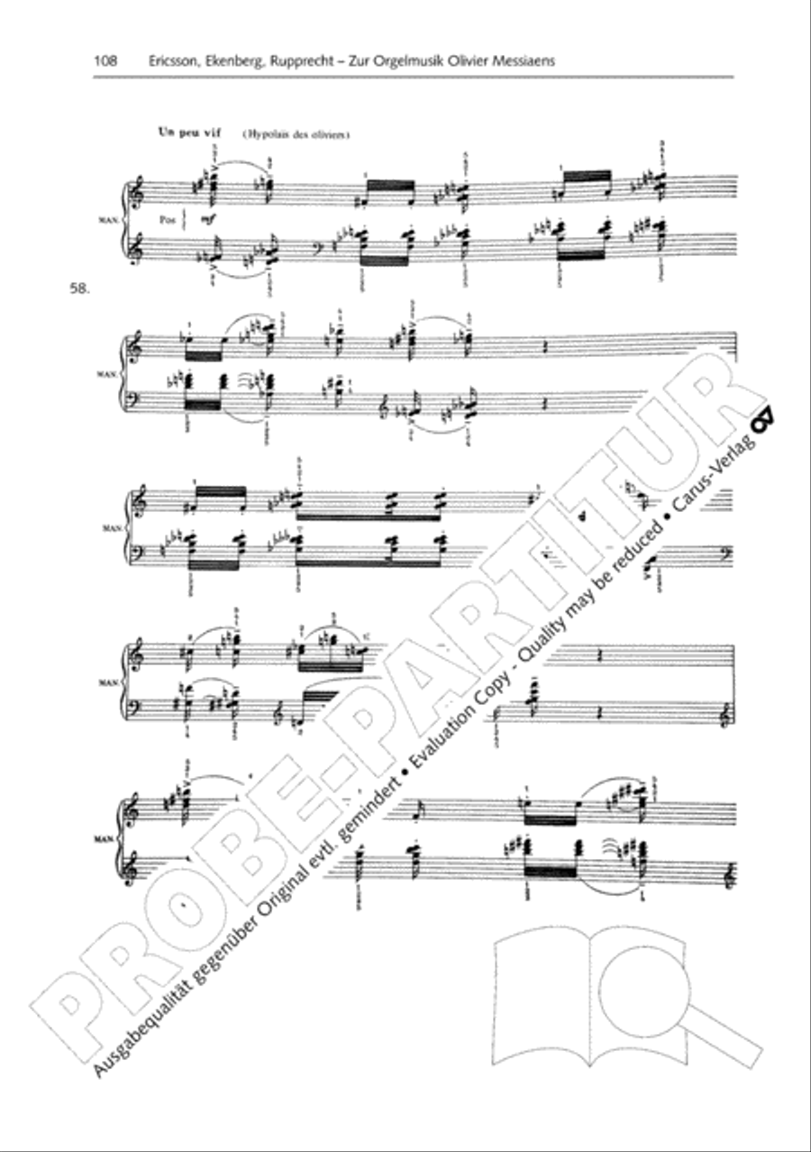 Orgelschule zur historischen Auffuhrungspraxis Organ Solo scores gallery preview page 109