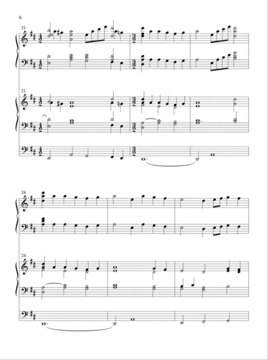 Glory and Honor, Praise and Adoration! Organ scores gallery preview page 5