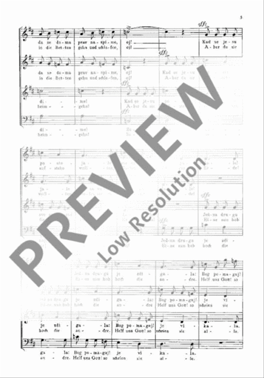 Sechs serbische Volkslieder 4-Part scores gallery preview page 6