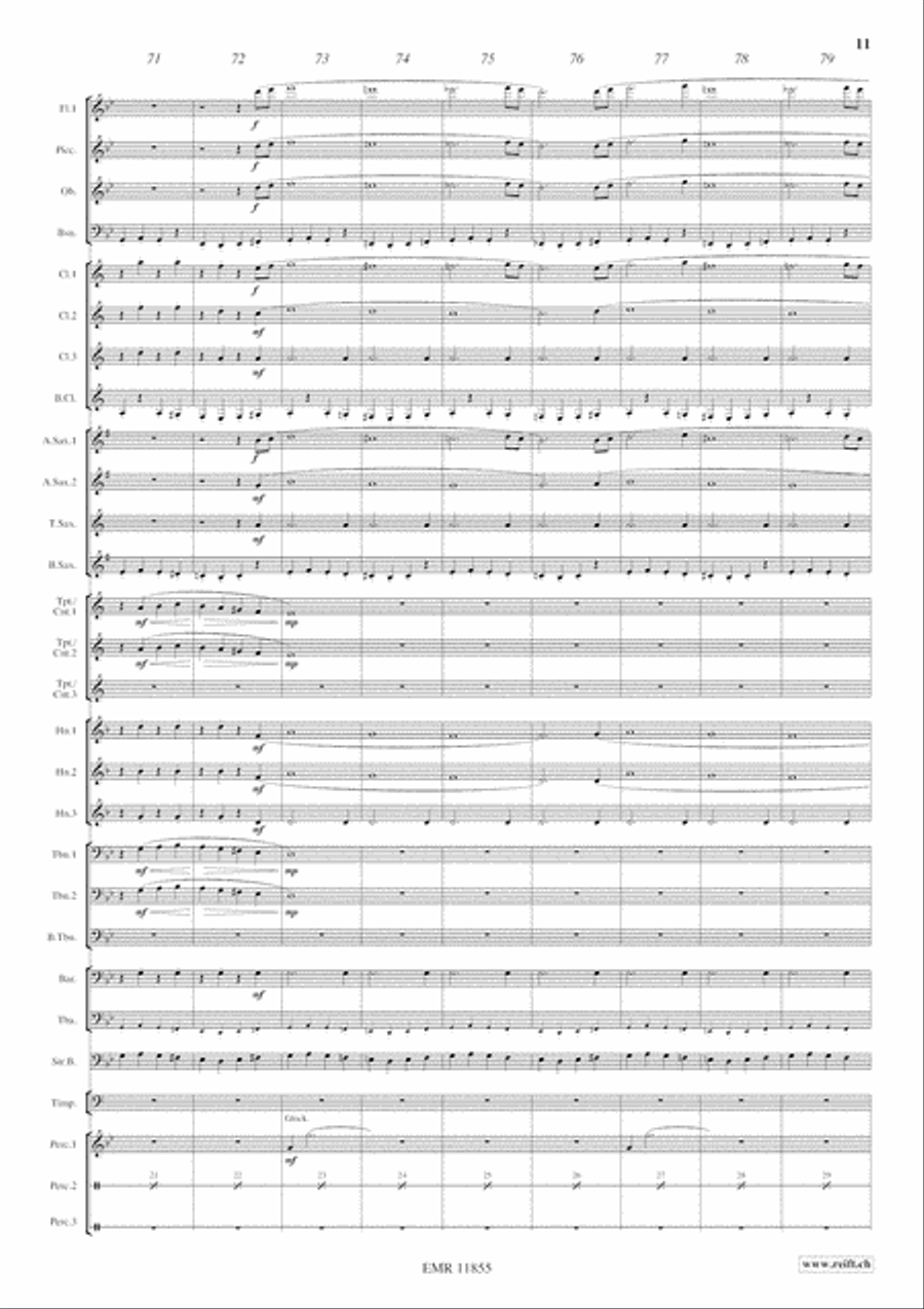 Roma Roma Concert Band scores gallery preview page 12