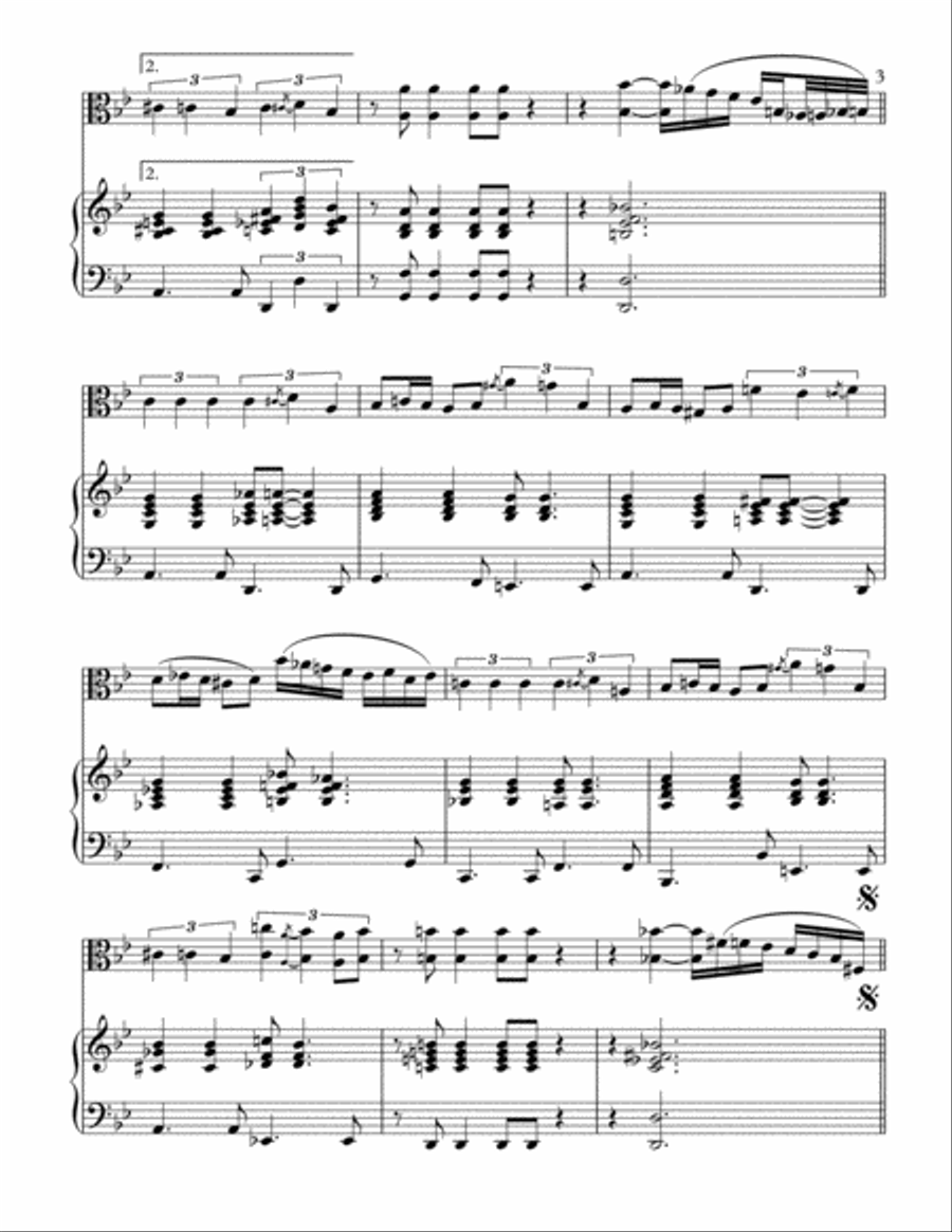 Besame Mucho (Kiss Me Much) Viola scores gallery preview page 4