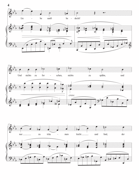 BRAHMS: Heimweh II, Op. 63 no. 8 (transposed to E-flat major)
