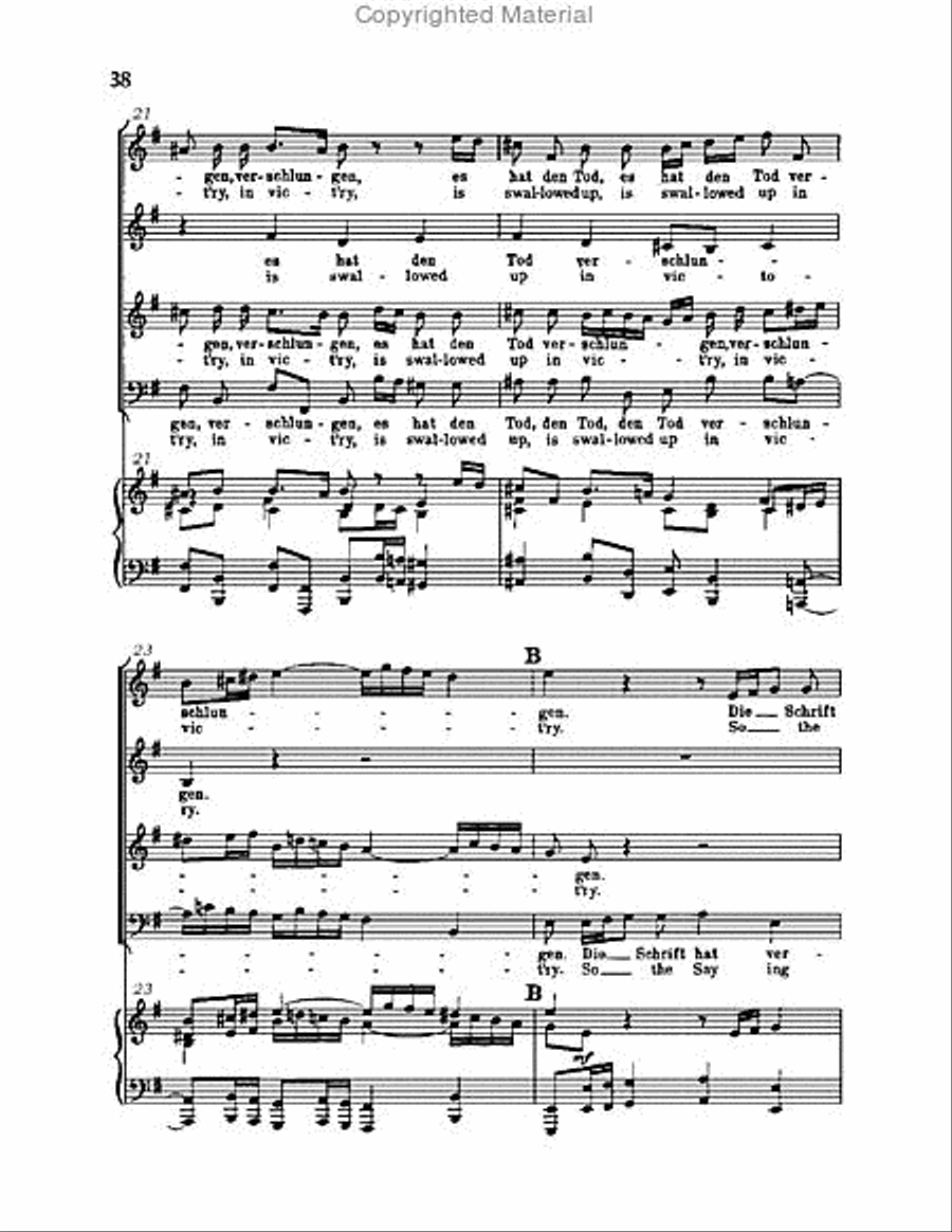 Christ lag in Todsbanden, BWV 4 Choir scores gallery preview page 38