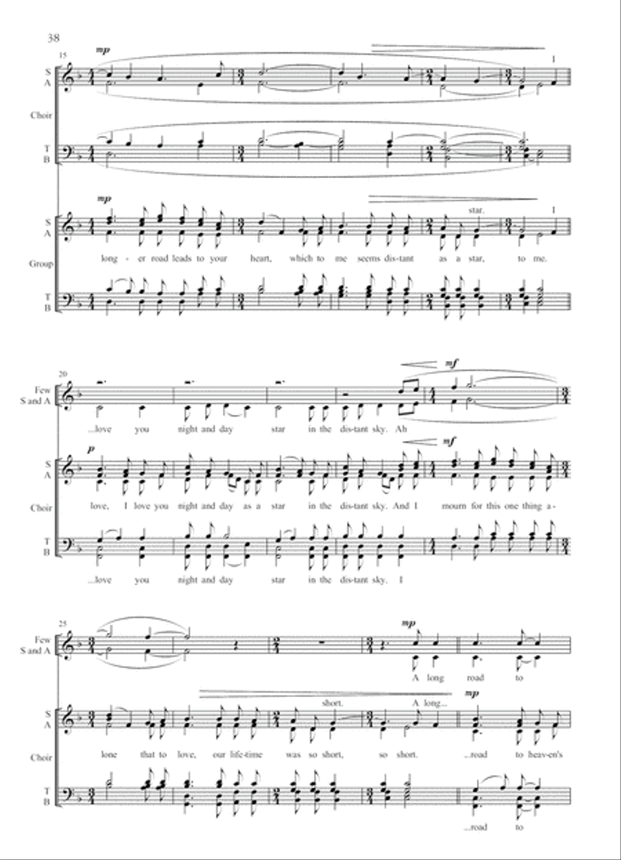 Choral Anthology 2 for Mixed Choir (SATB) 4-Part scores gallery preview page 10