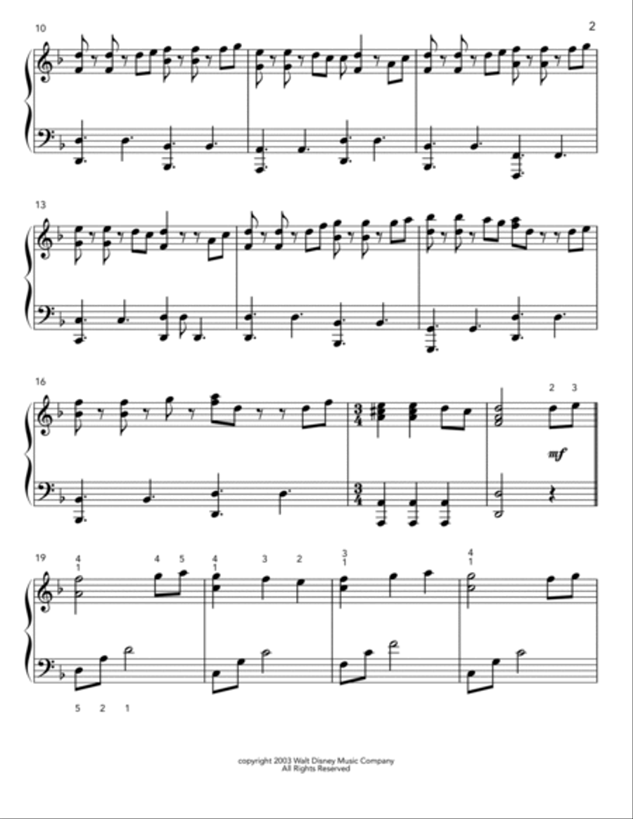 Pirates Of The Caribbean Piano Solo scores gallery preview page 3
