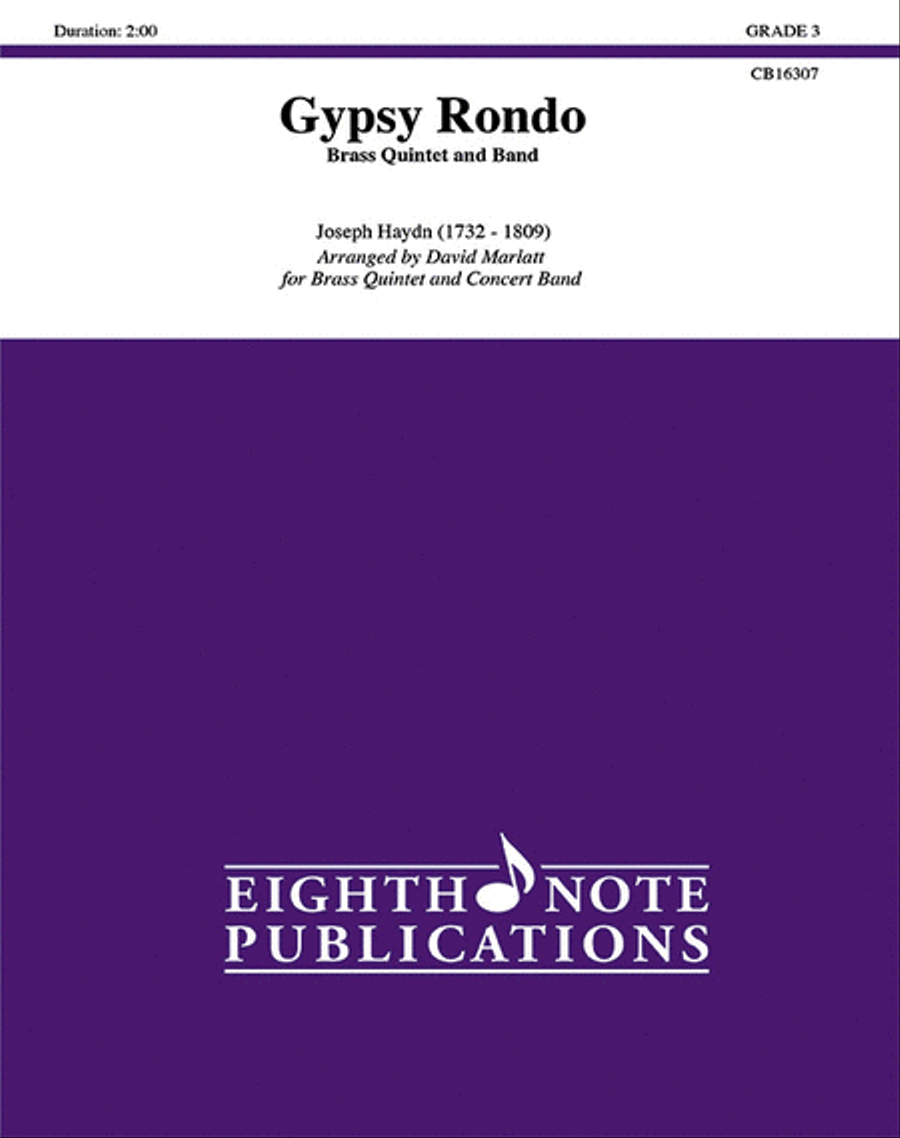 Gypsy Rondo Concert Band scores gallery preview page 1