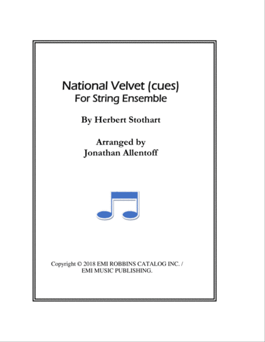 National Velvet (cues) String Orchestra scores gallery preview page 1