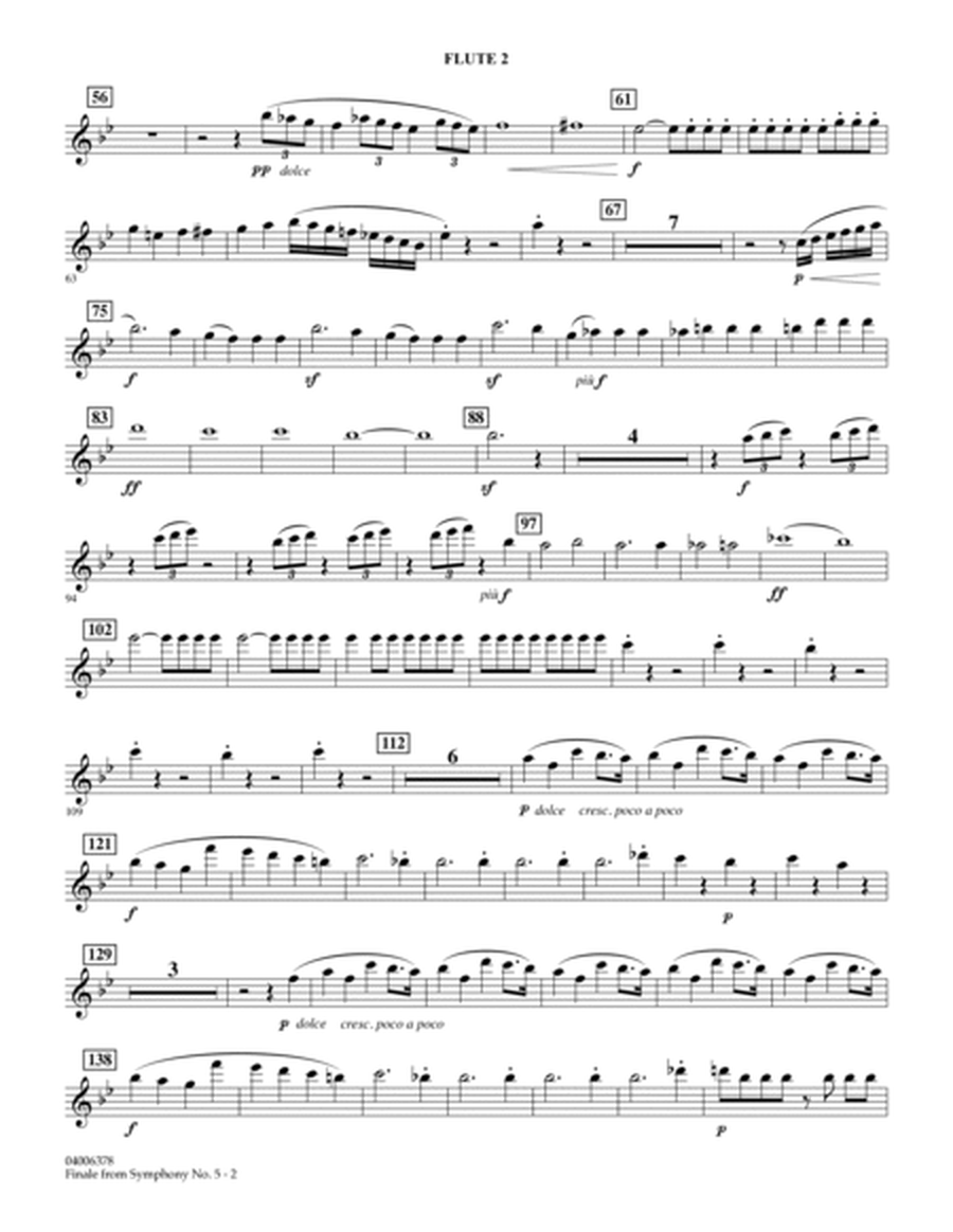 Finale from Symphony No. 5 (arr. Robert Longfield) - Flute 2