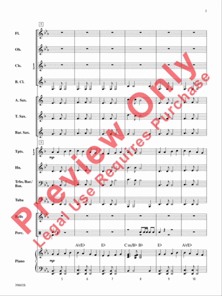 Ode to Joy Concert Band scores gallery preview page 4