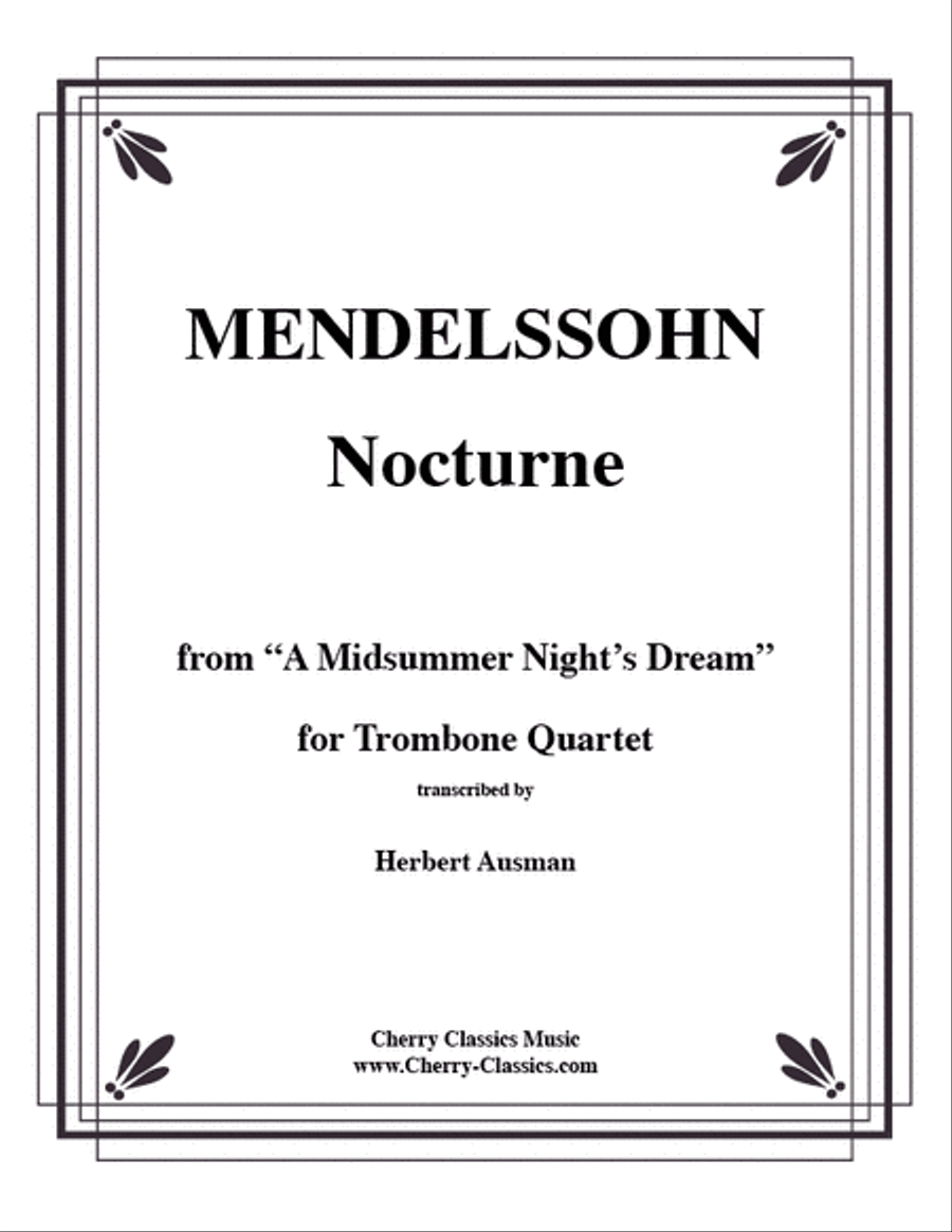 Nocturne for Trombone Quartet Trombone Quartet scores gallery preview page 1
