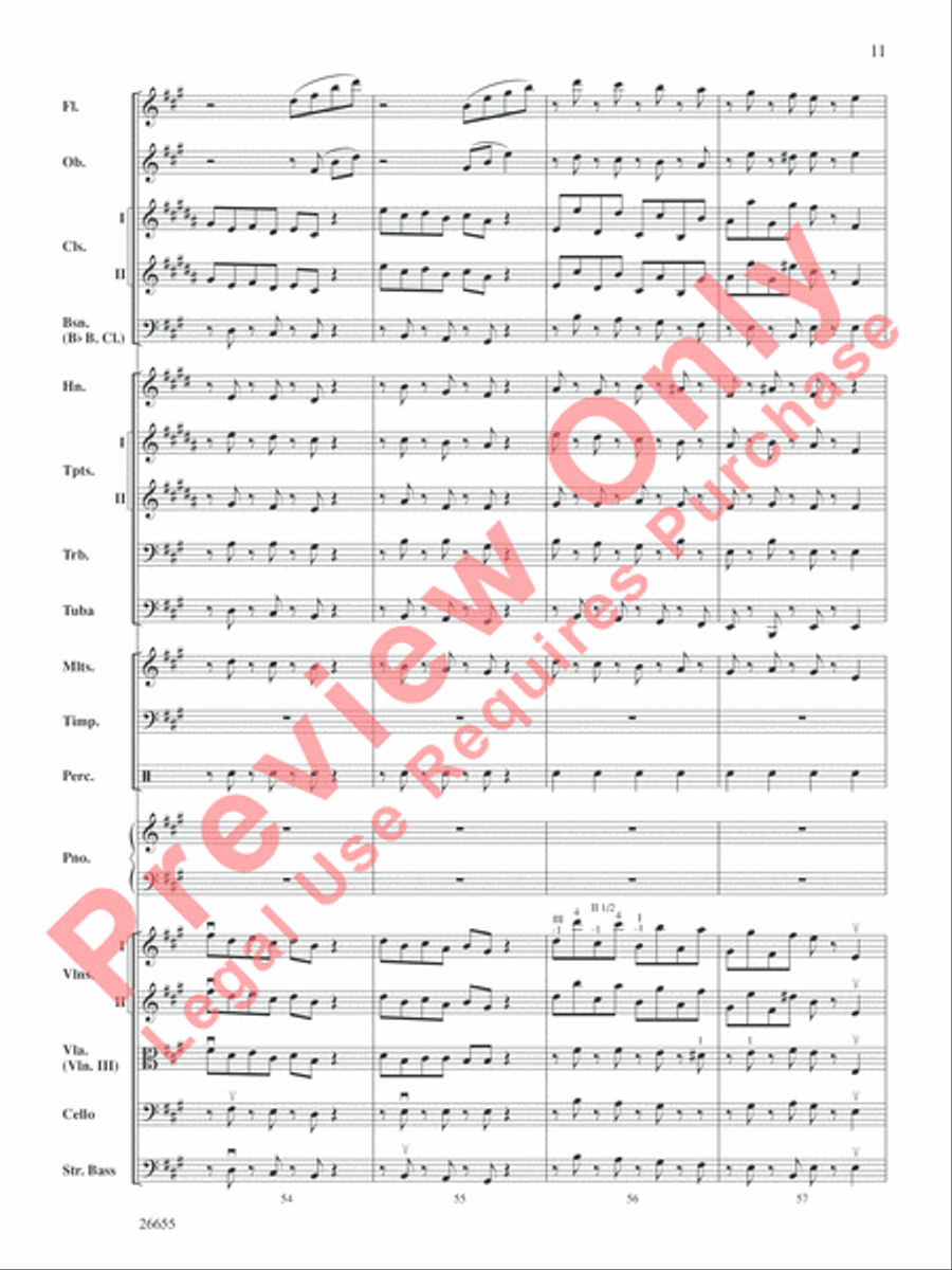 Robin Hood and His Merry Men Full Orchestra scores gallery preview page 12