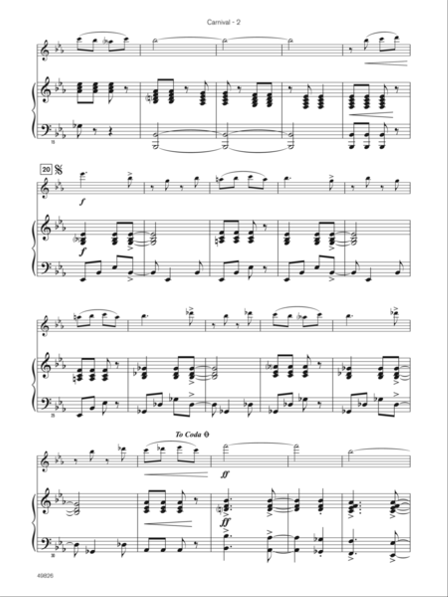 Carnival (Sound Innovations Soloist, Mallets) Small Ensemble scores gallery preview page 5