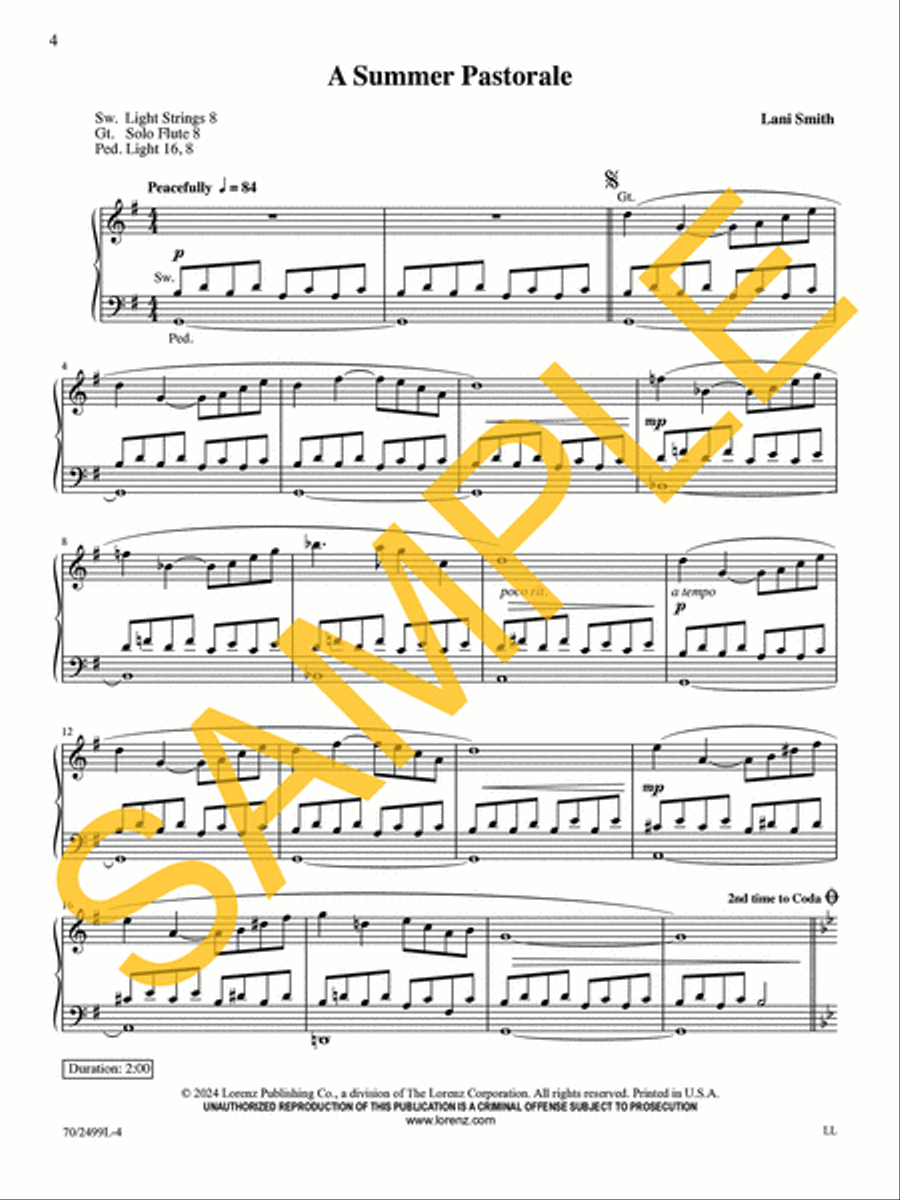 Organ Meditations for Worship, Vol. 2 Organ Solo scores gallery preview page 5