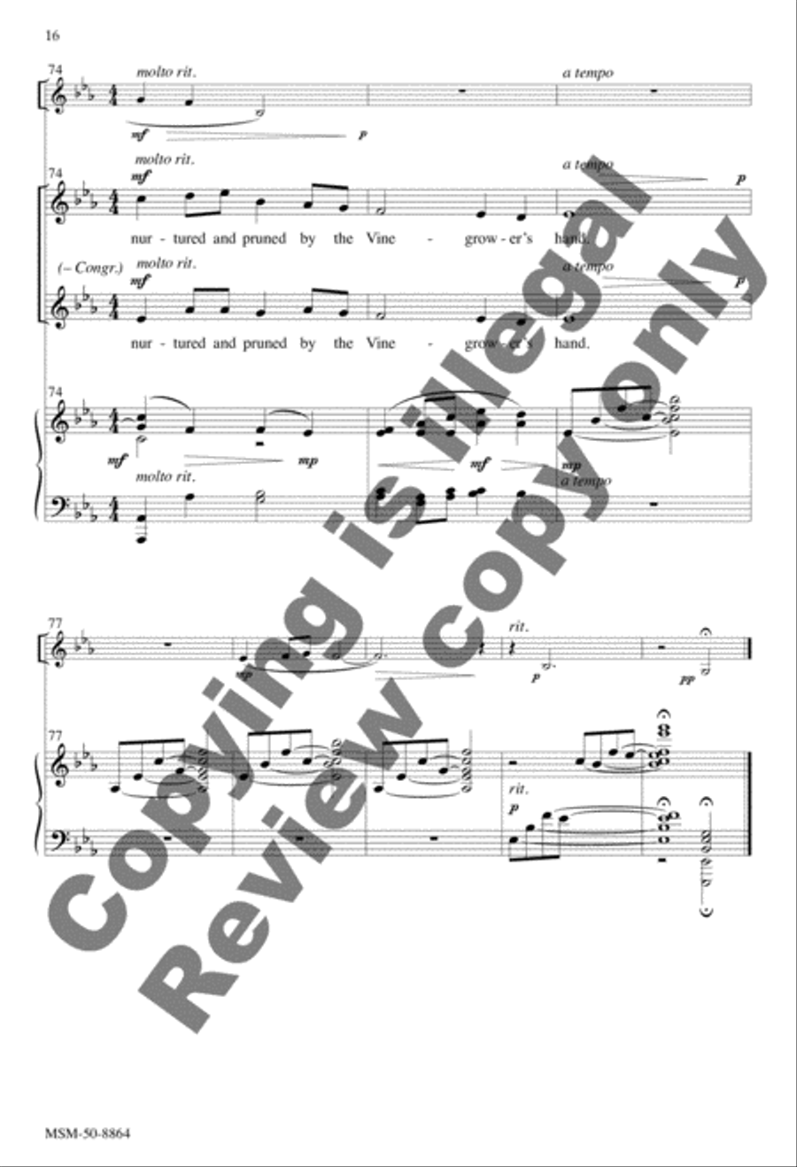 Christ Is the Vine 2-Part scores gallery preview page 16