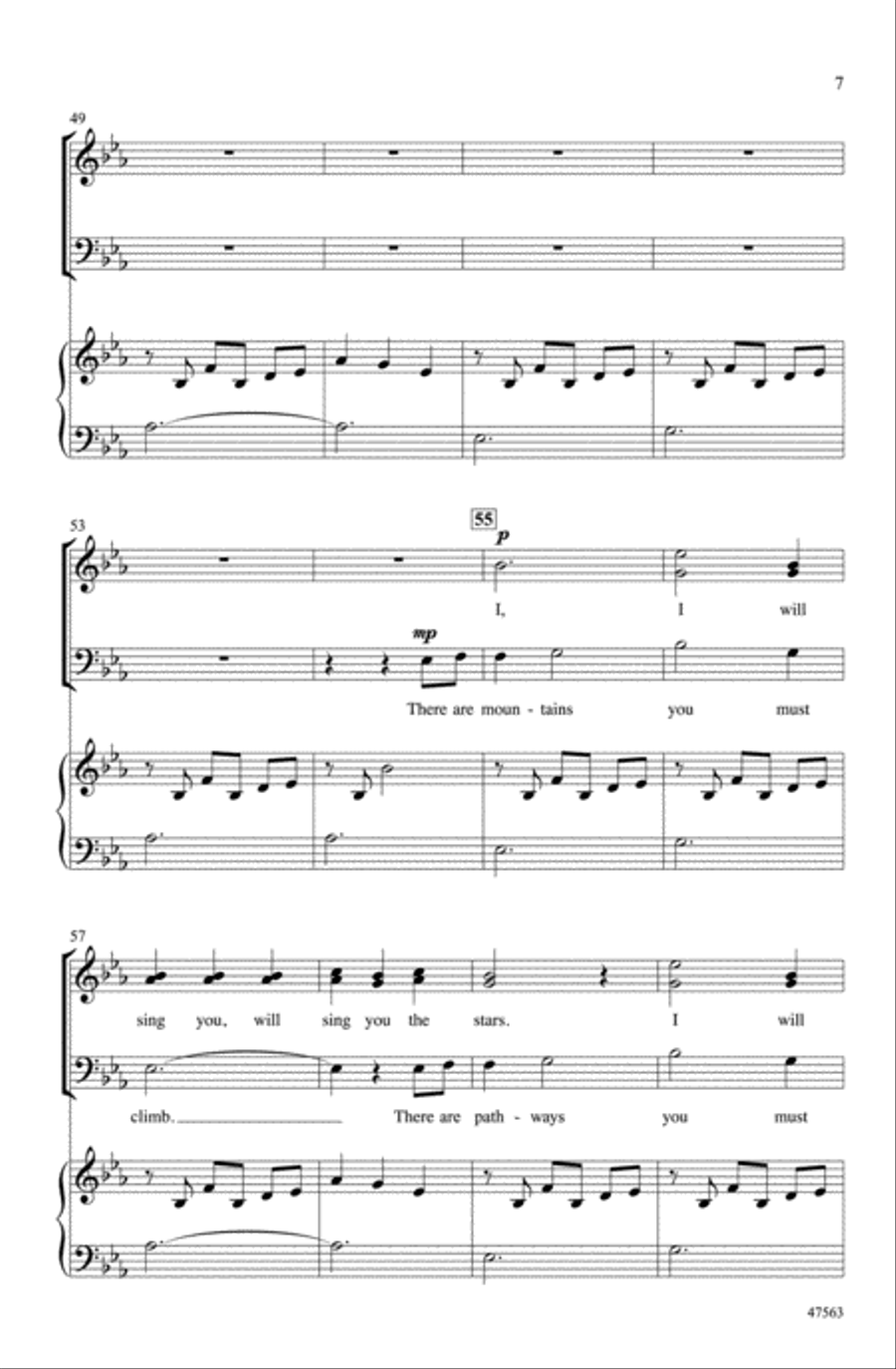 I Will Sing You the Stars Choir scores gallery preview page 5