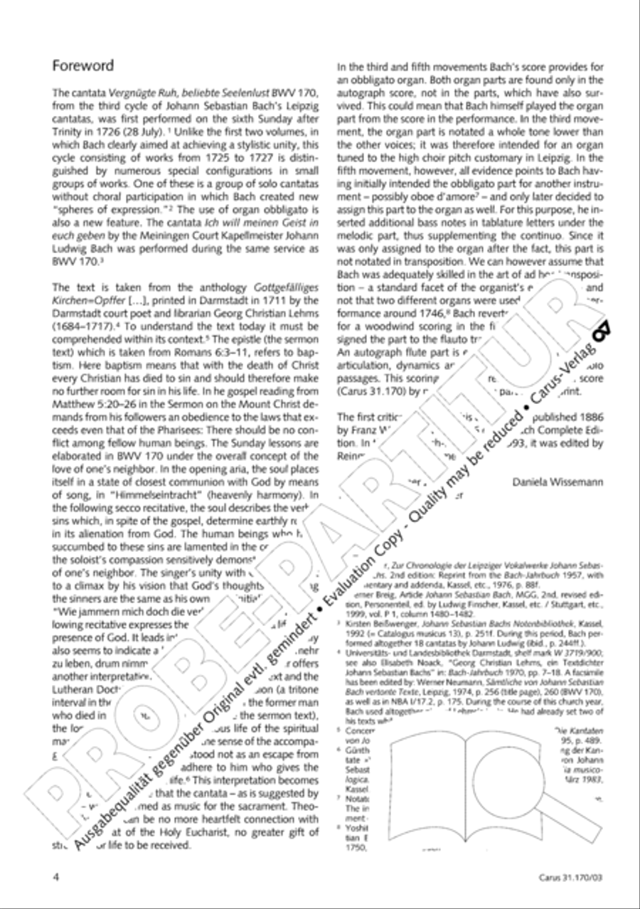 O blessed rest, o welcome heart's delight (Vergnugte Ruh, beliebte Seelenlust) Flute scores gallery preview page 5