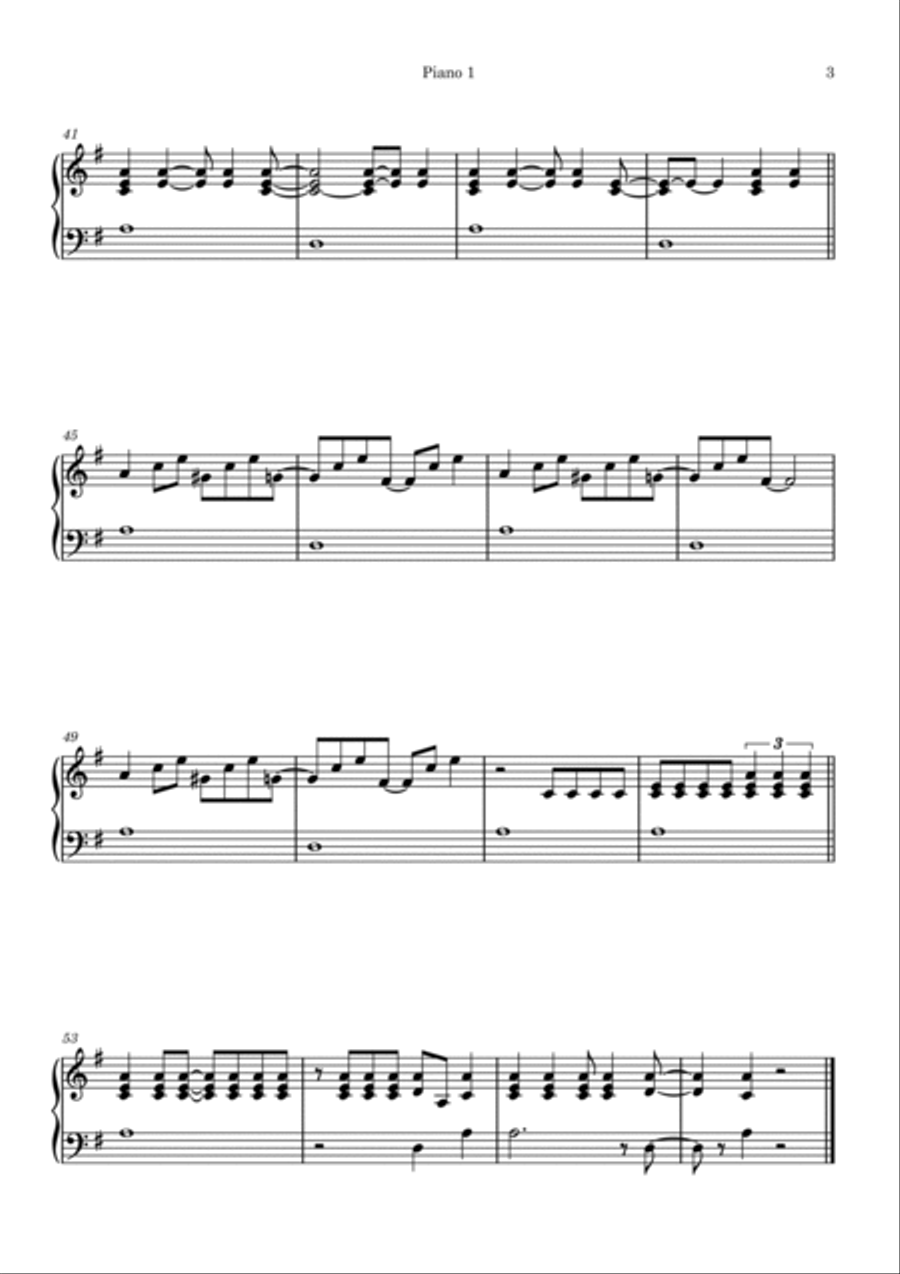 Oye Como Va 1 Piano, 4-Hands scores gallery preview page 6