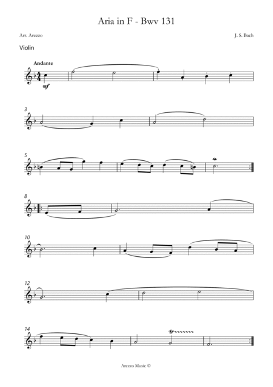 bach gavotte in f bwv anh.131 violin and cello sheet music String Duet scores gallery preview page 2
