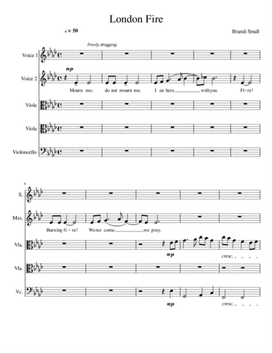 London Fire Vocal Duet scores gallery preview page 1