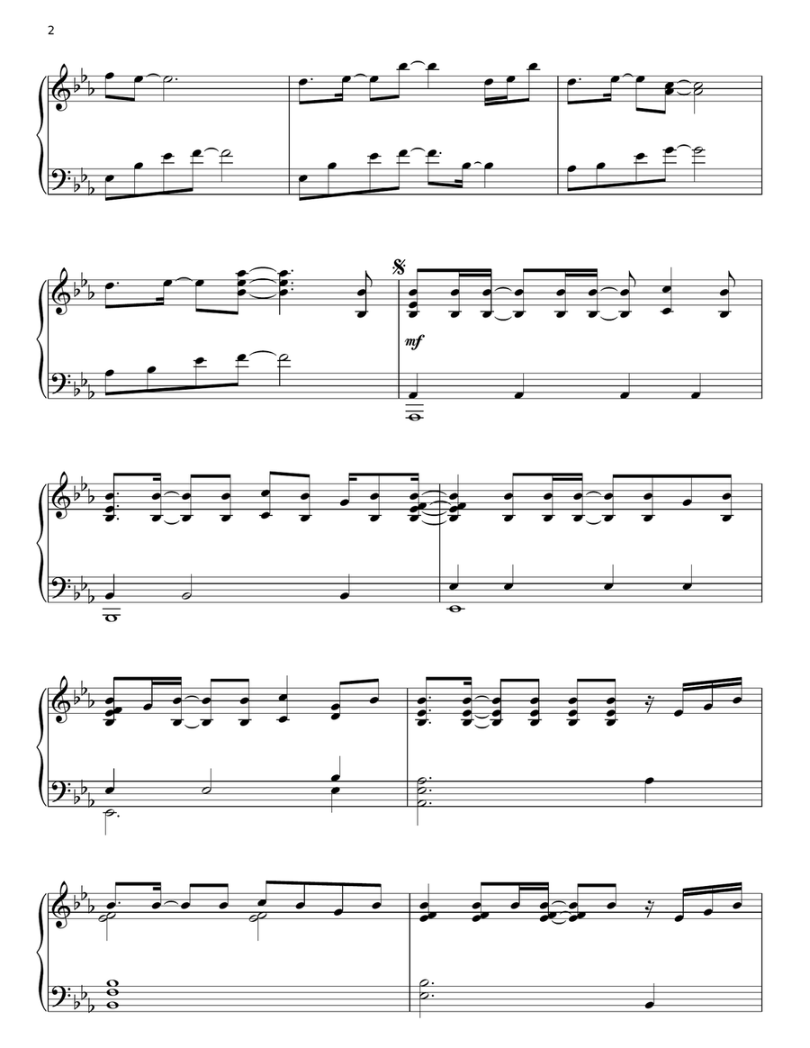 I Can Only Imagine Piano Solo scores gallery preview page 2
