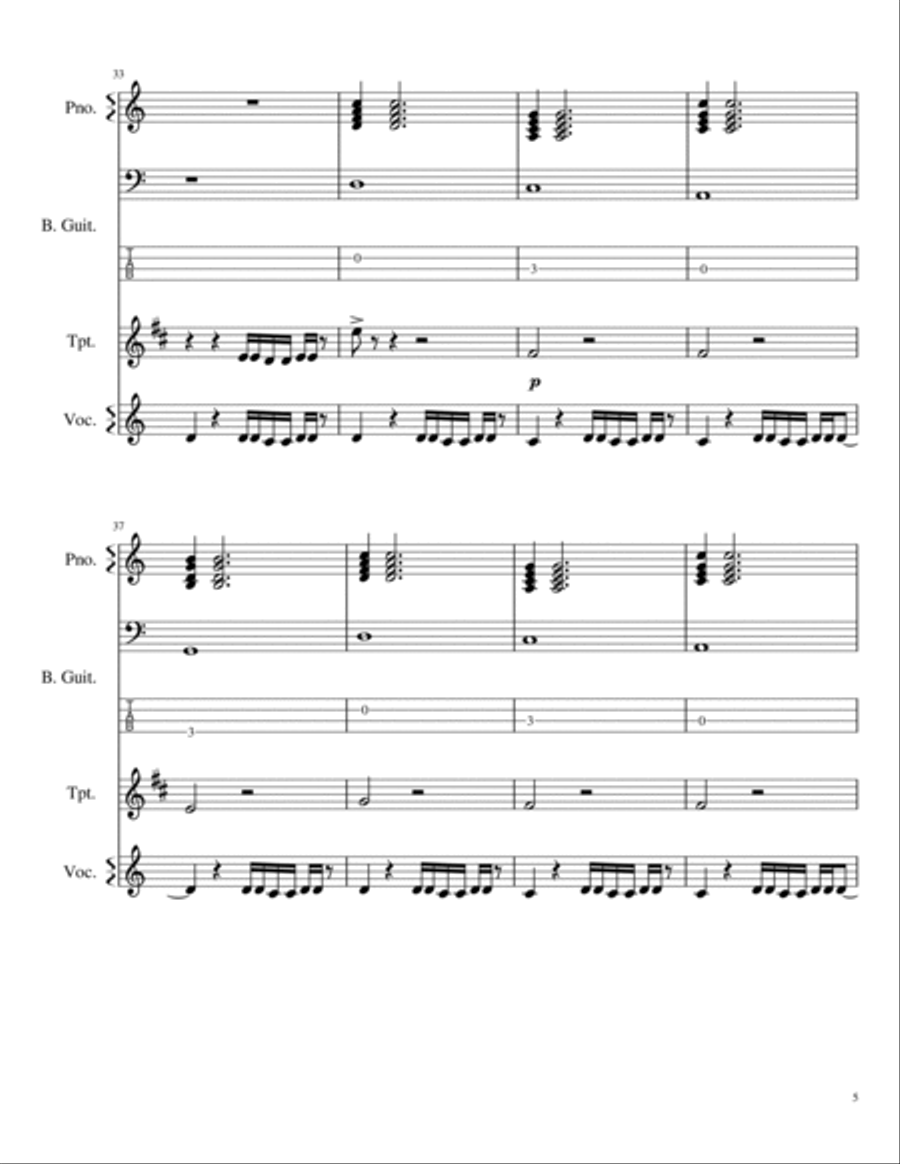 Watermelon Sugar Small Ensemble scores gallery preview page 5