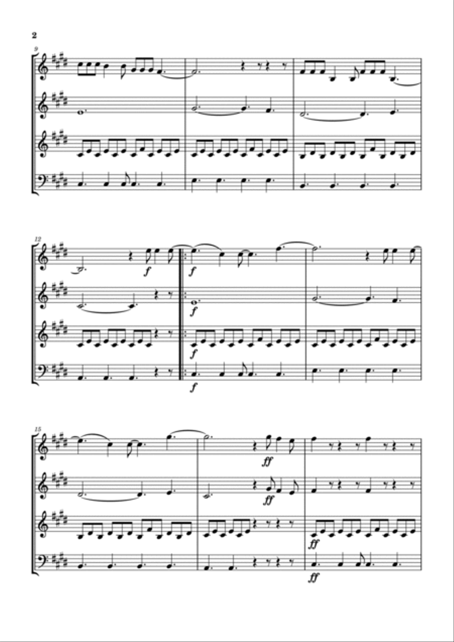 Dead Man Walking Dead Man Walking Woodwind Quartet scores gallery preview page 3