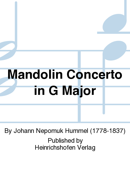 Mandolin Concerto in G Major