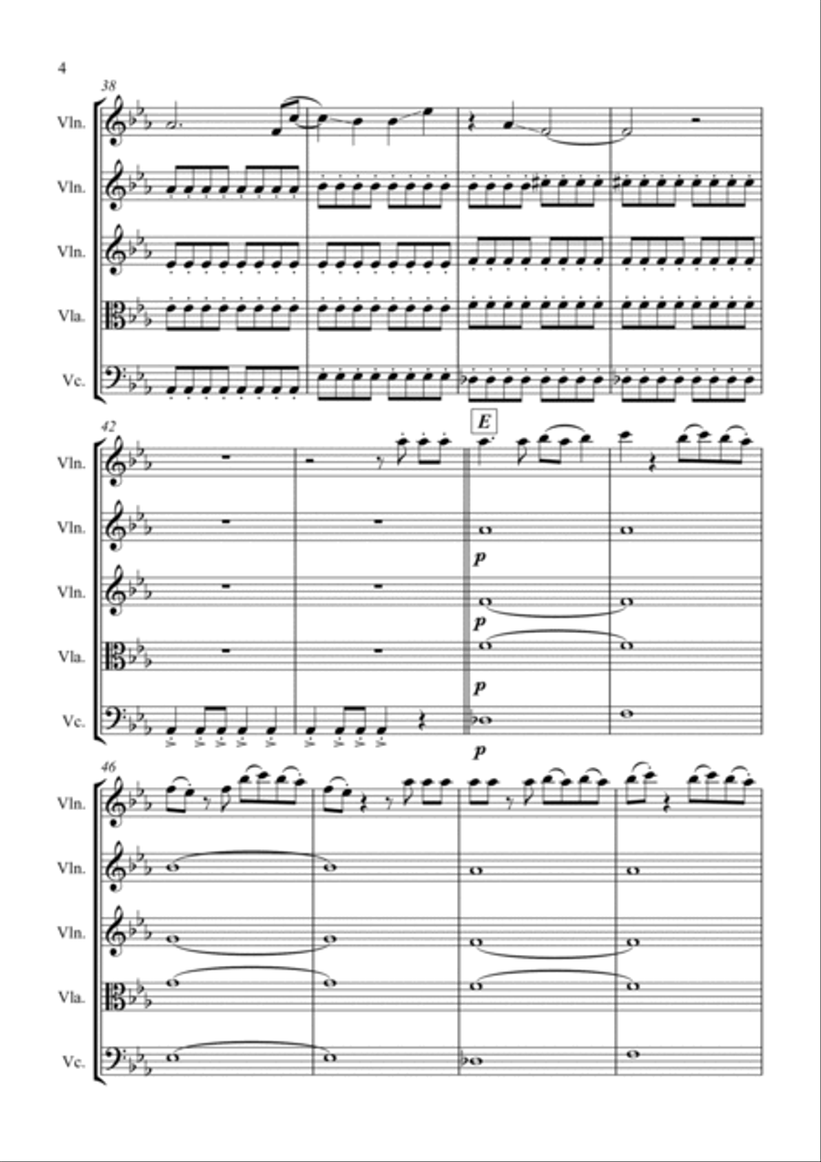Wildest Dreams String Quartet scores gallery preview page 4
