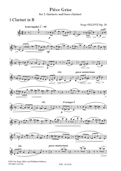 PIECE GRISE , OP. 26 image number null