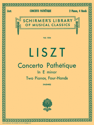 Book cover for Concerto Pathetique in E Minor (2-Piano Score)