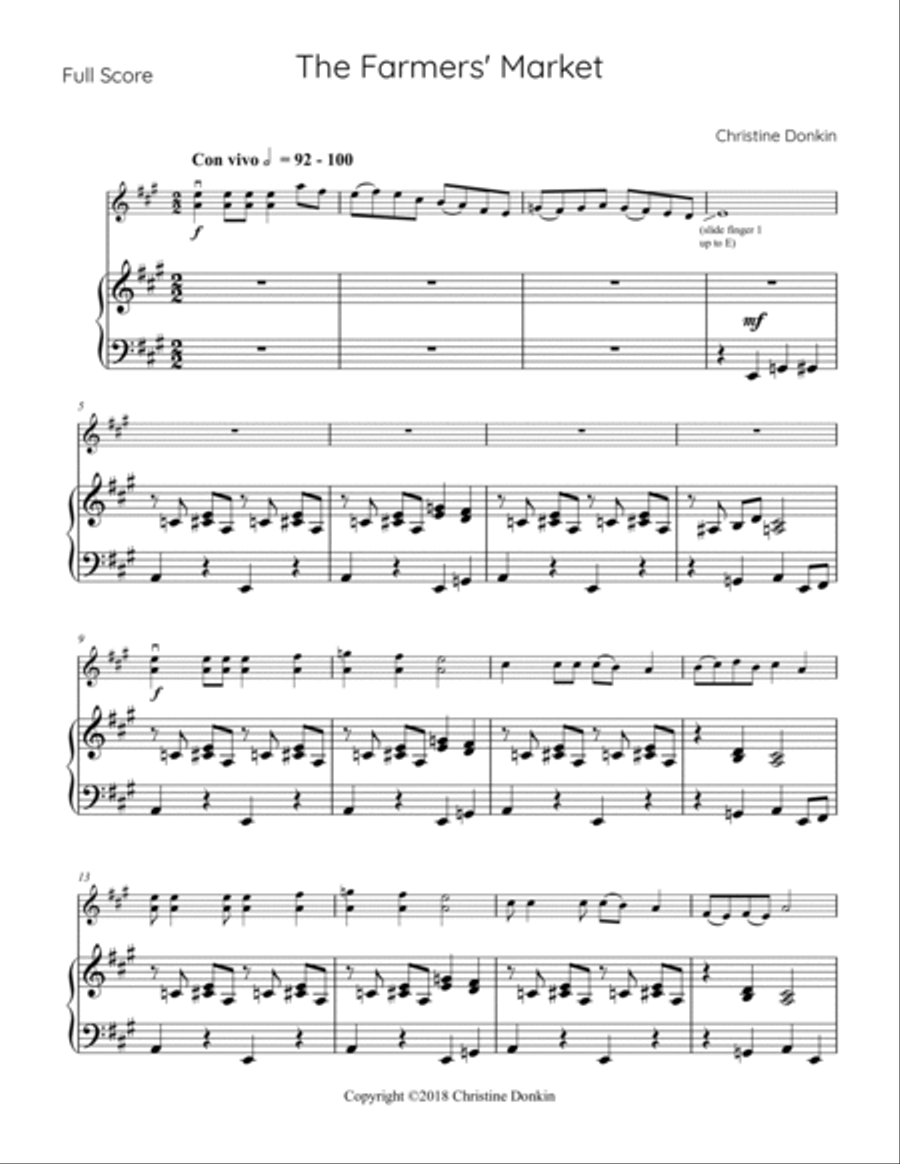 The Farmers' Market Violin Solo scores gallery preview page 2