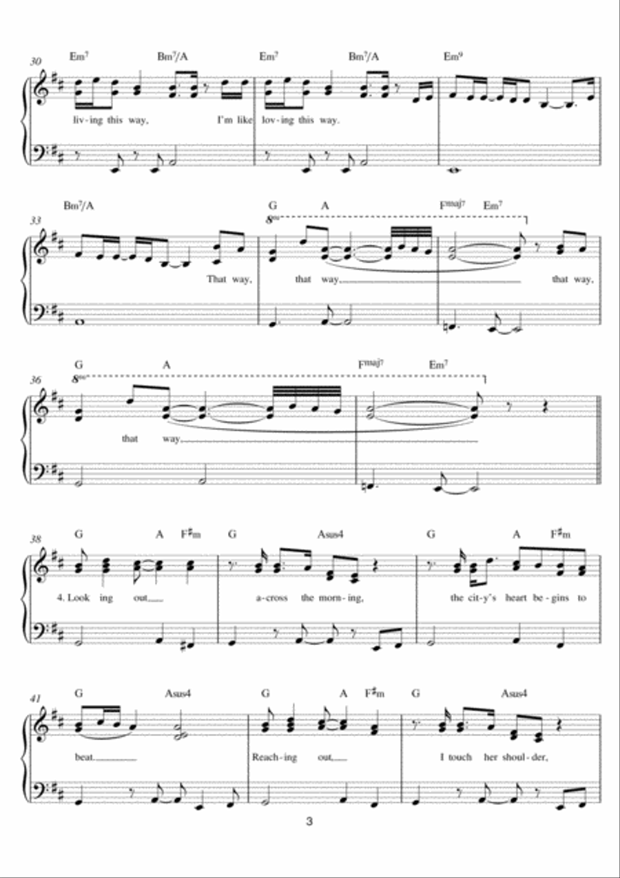Human Nature Easy Piano scores gallery preview page 3