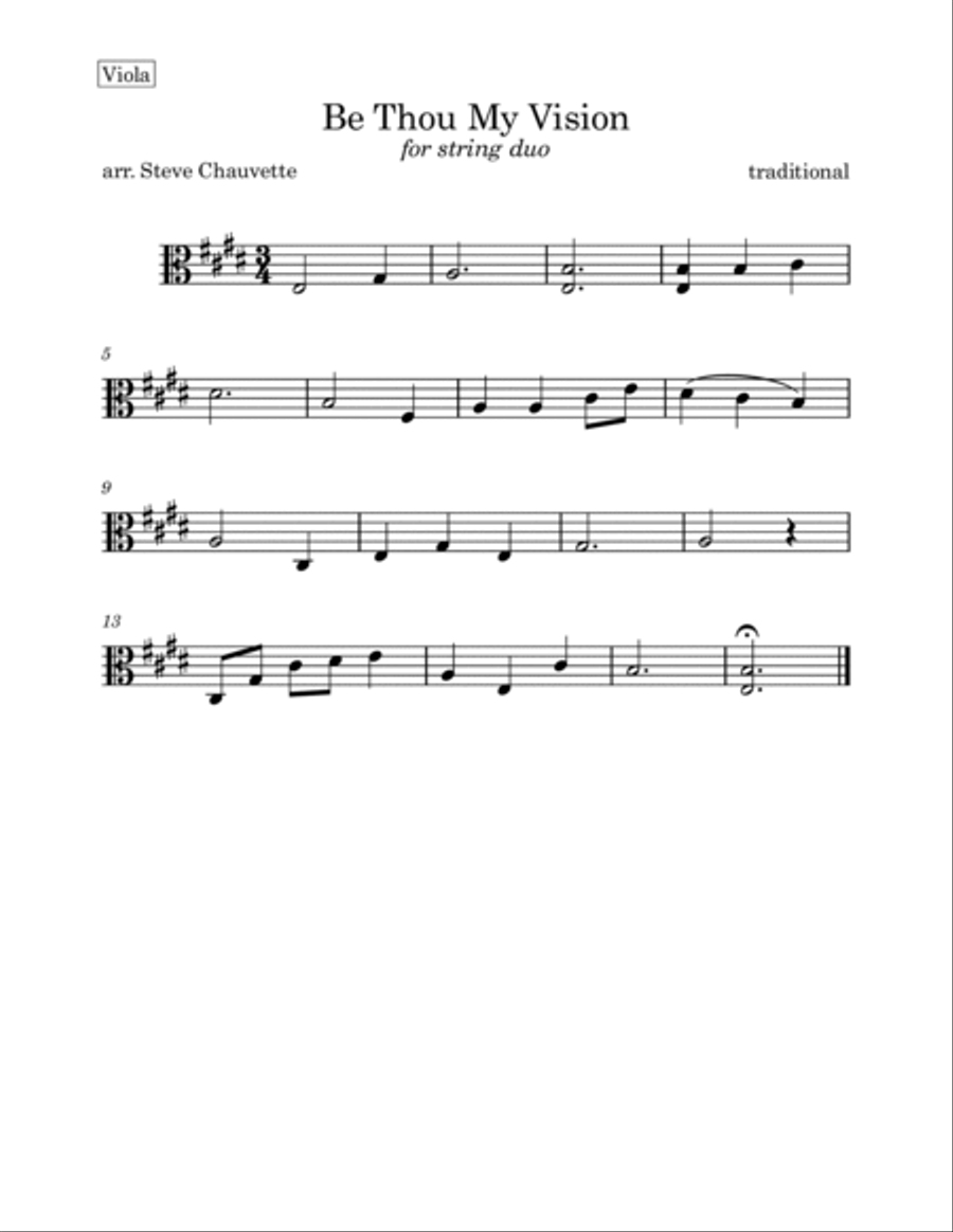 Be Thou My Vision String Duet scores gallery preview page 2